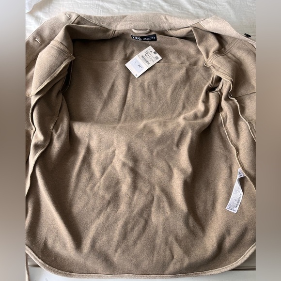 NWT ZARA Oversized Utility Shacket Chore Coat XS with Belt - Picture 12 of 16